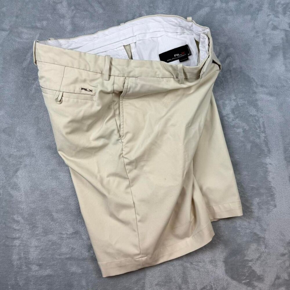 Rlx-ralph-lauren Men's Cream and Tan Shorts